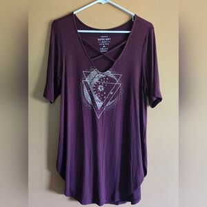 Torrid Mystical Graphic Tee, 0X (14/16) PTP=18.5"